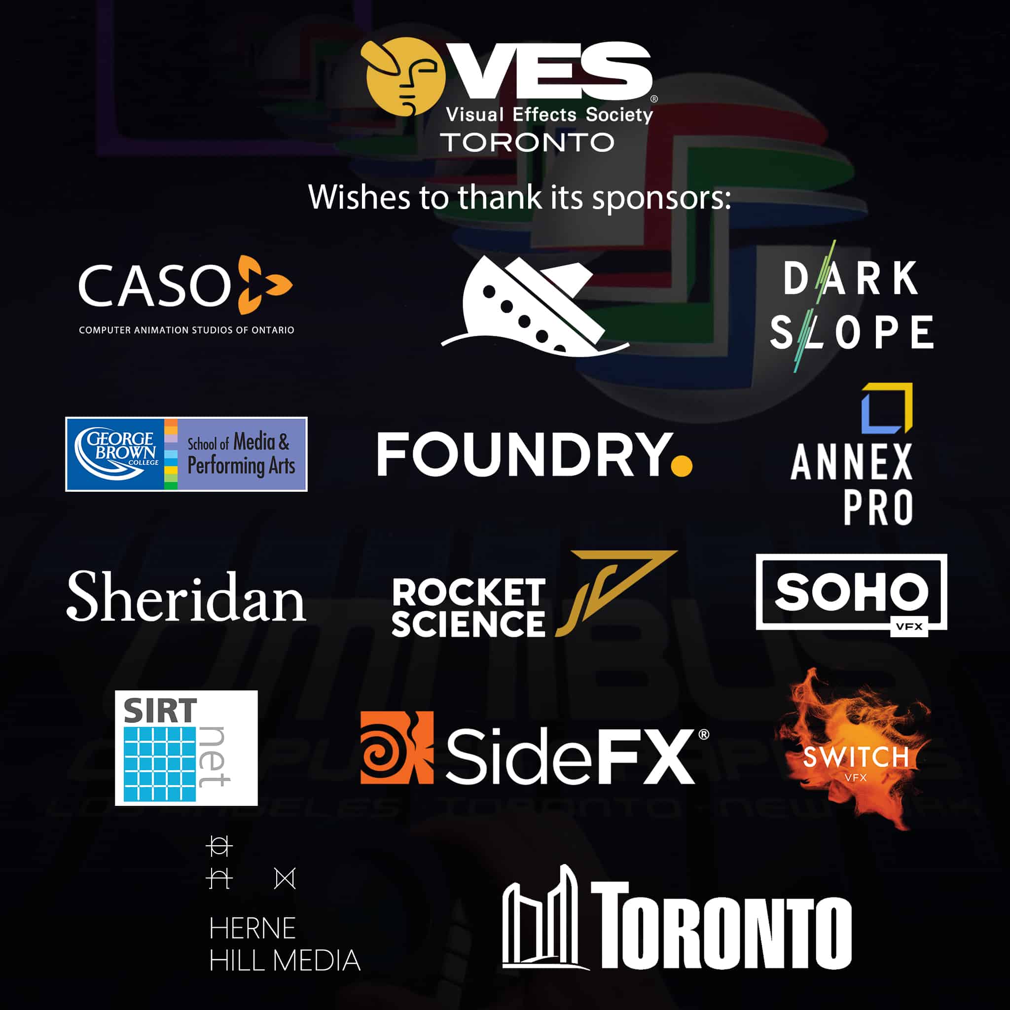 VES Toronto Sponsors