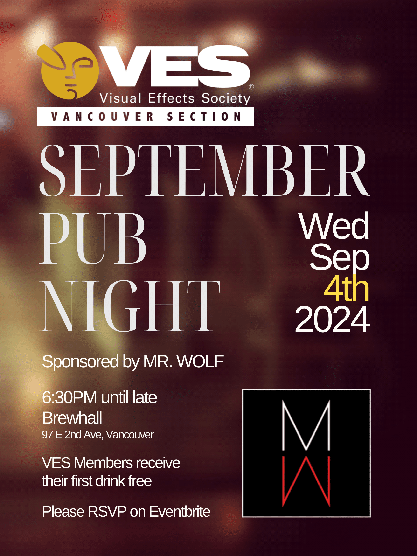 VES Pub Night September MR. WOLF