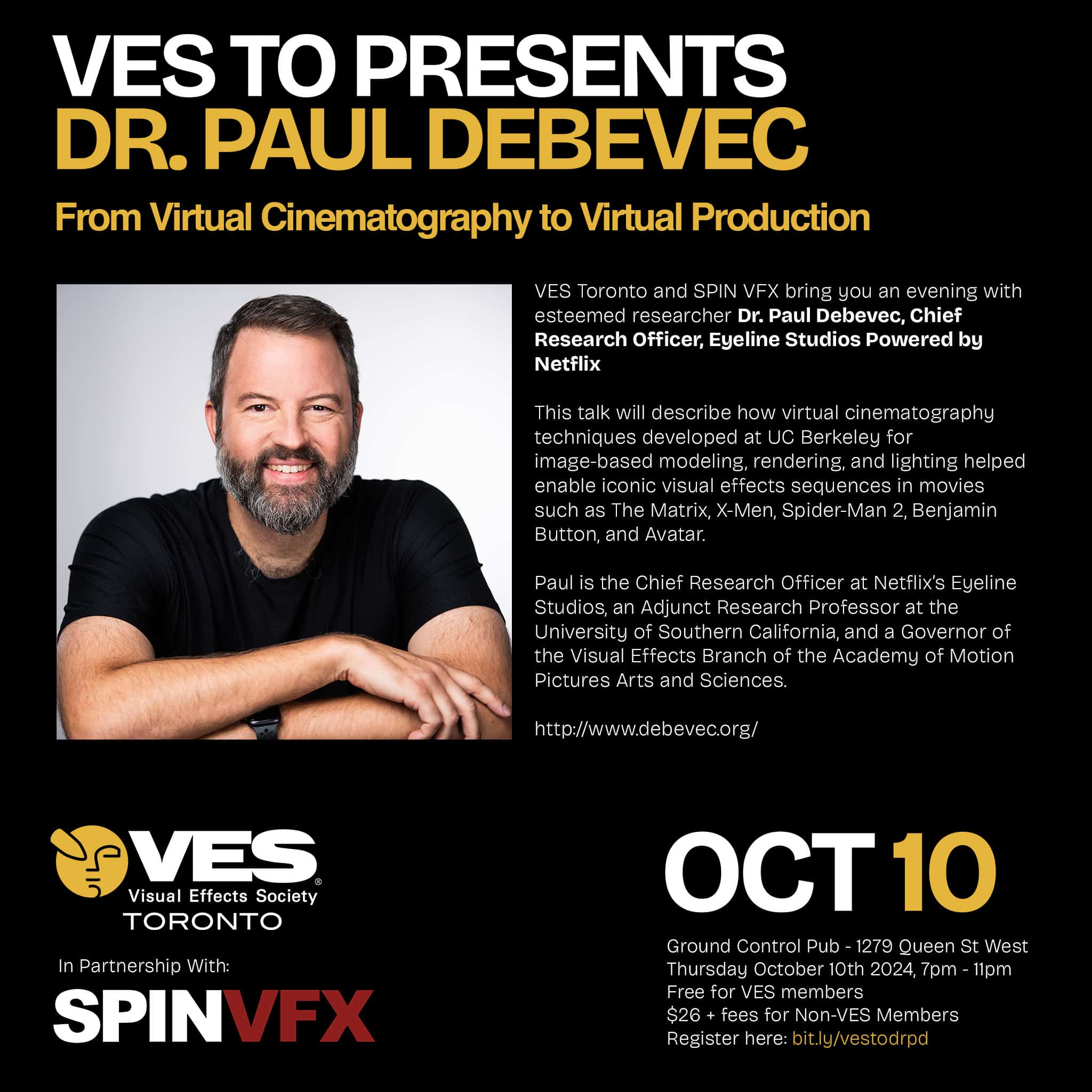 VES Toronto - Dr. Paul Debevec